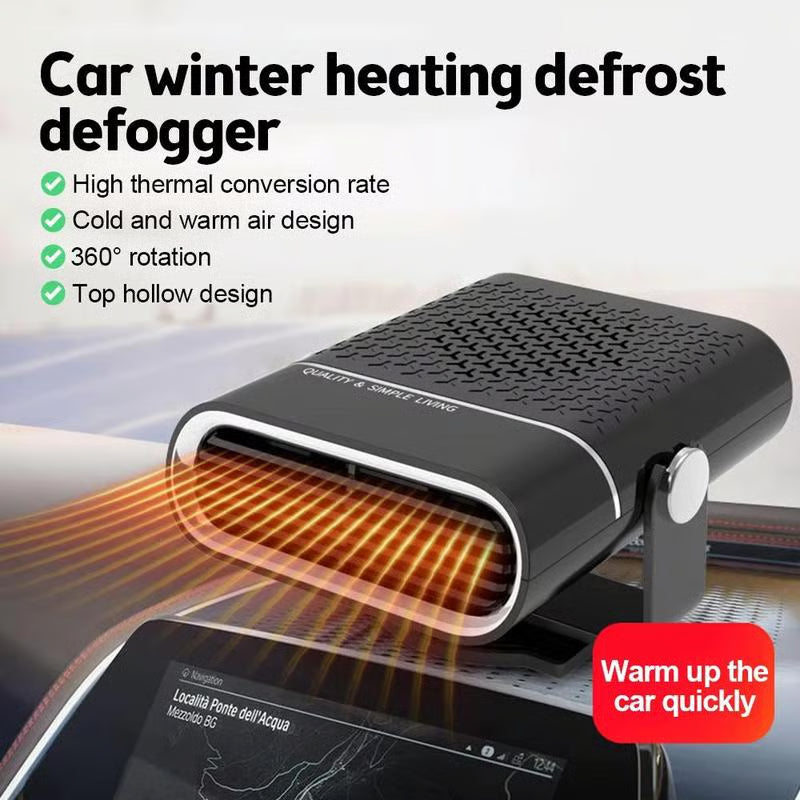 ❄️ Winter Steals: Up to 49% Off 💰🔥2-in-1 Portable Car Heater with 360° Rotation