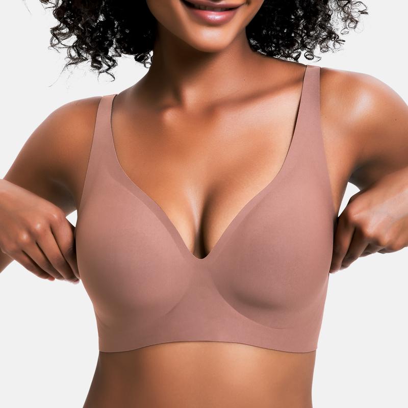 ✨ BUY 1 GET 1 FREE✨Seamless push-up bra with deep V-neck and no underwire