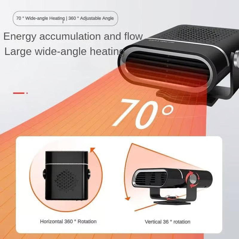 ❄️ Winter Steals: Up to 49% Off 💰🔥2-in-1 Portable Car Heater with 360° Rotation