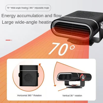 ❄️ Winter Steals: Up to 49% Off 💰🔥2-in-1 Portable Car Heater with 360° Rotation
