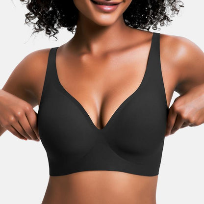 ✨ BUY 1 GET 1 FREE✨Seamless push-up bra with deep V-neck and no underwire