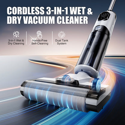 ⚡⏳Last 30 units at a special price! 🧹 Wet and Dry Vacuum | Self-Cleaning & Cordless ✨ All-around hard floor cleaning – pet hair & food residues, bye-bye!