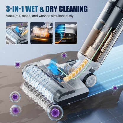 ⚡⏳Last 30 units at a special price! 🧹 Wet and Dry Vacuum | Self-Cleaning & Cordless ✨ All-around hard floor cleaning – pet hair & food residues, bye-bye!
